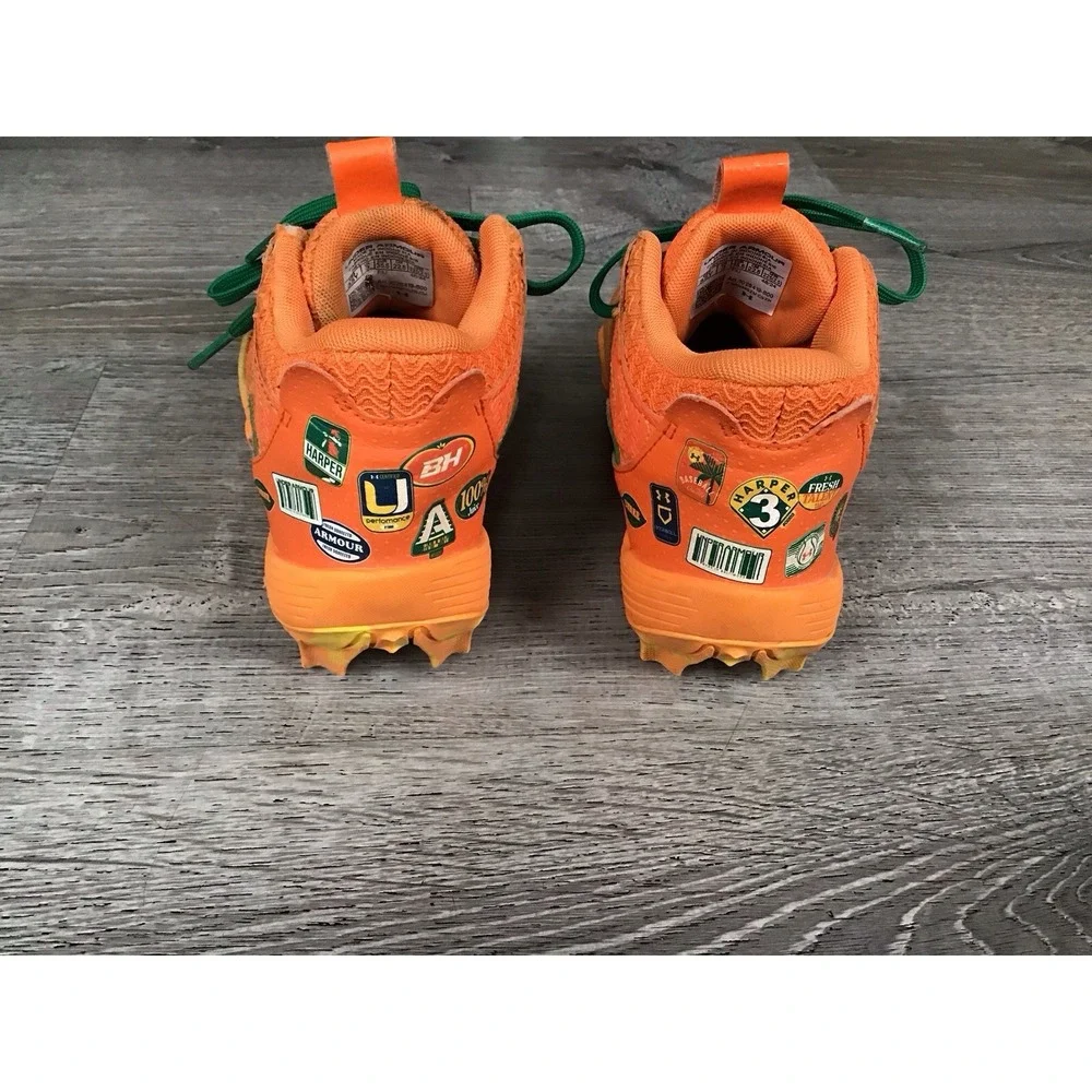 Under Armour Youth Harper 9RM Jr Juice Pack 3028419-800 Baseball Cleats Sz 3.5Y